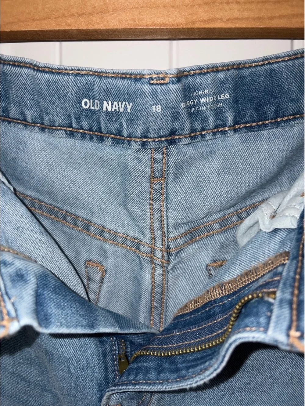 Old Navy Girl’s Light Blue Denim Wide Leg Jeans Size 18